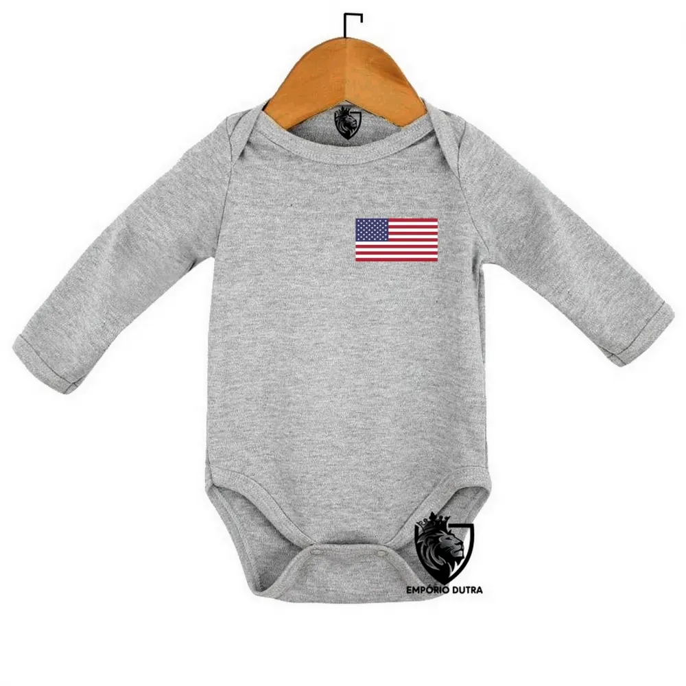 Body Bebê Infantil bandeira Estados unidos america Imagem