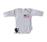 Body Bebê Infantil bandeira Estados unidos america - Foto 2