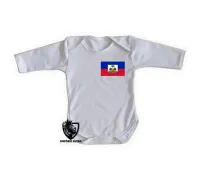 Body Bebê Infantil bandeira haiti ilha caribe - Foto 3