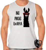 Camiseta Regata adulto ou infantil No problhama lhama problema - Foto 2