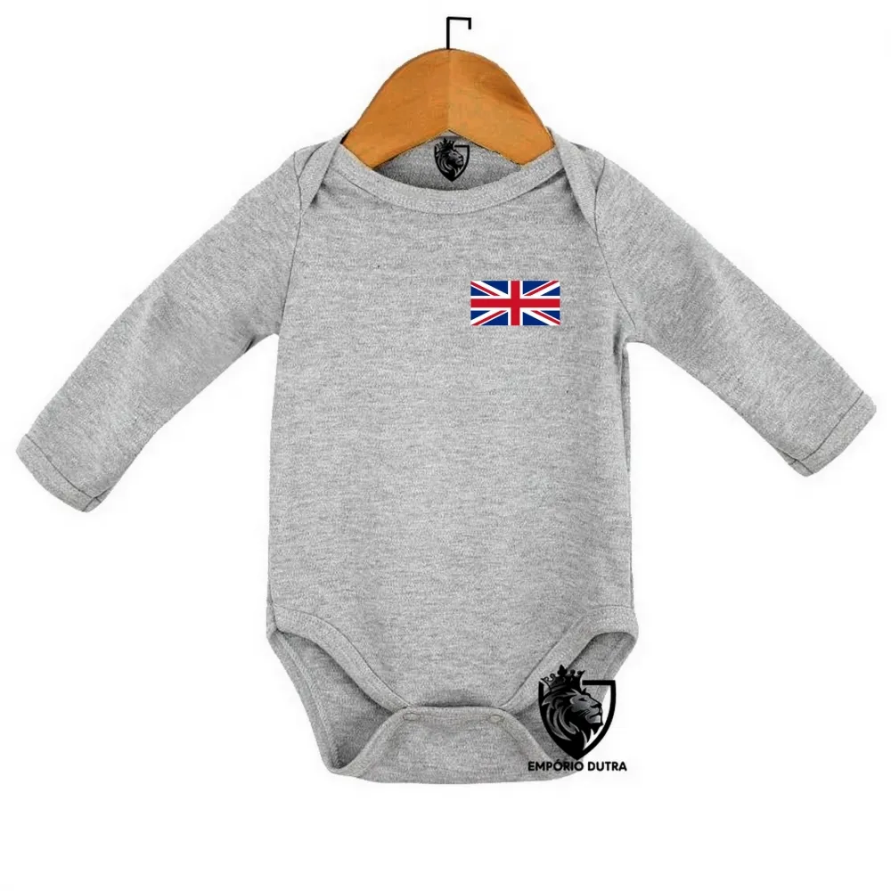 Body Bebê Infantil bandeira inglaterra reino unido Imagem