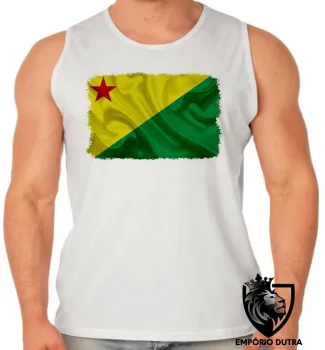 Camiseta Regata adulto ou infantil bandeira acre - Foto 2