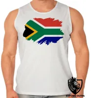 Camiseta Regata adulto ou infantil bandeira Africa do sul - Foto 2