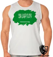 Camiseta Regata adulto ou infantil bandeira Arábia saudita - Foto 2