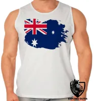 Camiseta Regata adulto ou infantil bandeira Austrália oceania - Foto 2