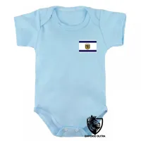 Body Bebê Infantil bandeira jerusalem israel - Foto 3