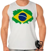 Camiseta Regata adulto ou infantil bandeira brasil brasileiro - Foto 2
