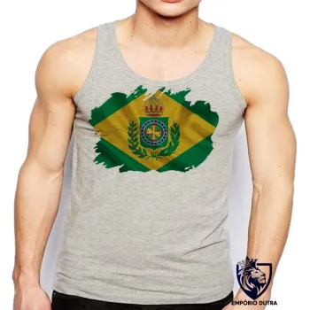 Camiseta Regata adulto ou infantil bandeira Brasil imperial monarquia