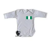 Body Bebê Infantil bandeira Nigéria africa - Foto 2