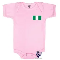 Body Bebê Infantil bandeira Nigéria africa - Foto 4