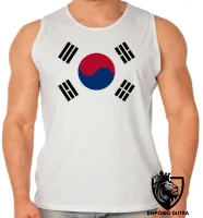 Camiseta Regata adulto ou infantil bandeira Coreia do sul asia - Foto 2