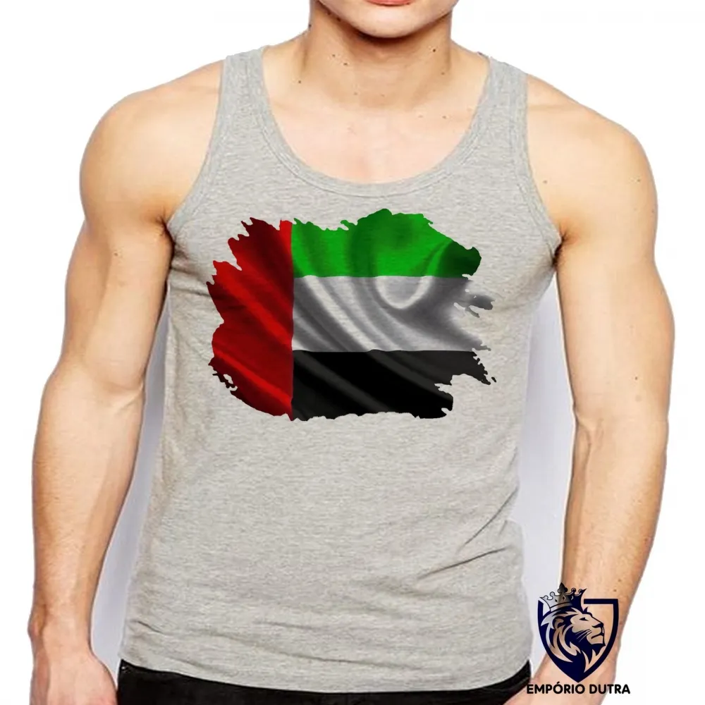 Camiseta Regata adulto ou infantil bandeira Emirados Árabes Unidos Imagem