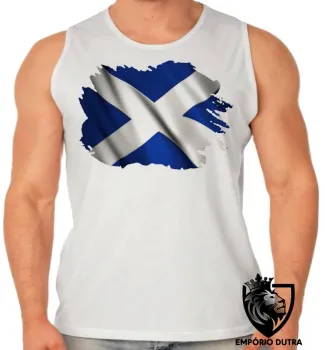 Camiseta Regata adulto ou infantil bandeira Escócia reino unido - Foto 2