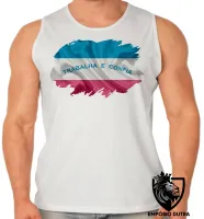 Camiseta Regata adulto ou infantil bandeira espirito santo - Foto 2