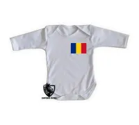 Body Bebê Infantil bandeira Romênia - Foto 2