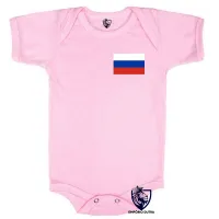 Body Bebê Infantil bandeira Russia russo - Foto 4