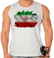 Camiseta Regata adulto ou infantil bandeira Irã República Islâmica no Golfo - Foto 2