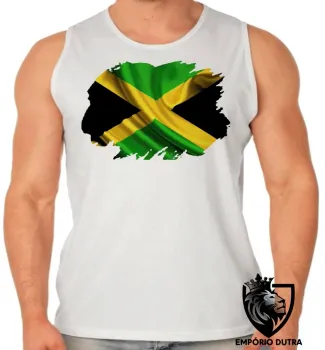 Camiseta Regata adulto ou infantil bandeira Jamaica marley - Foto 2