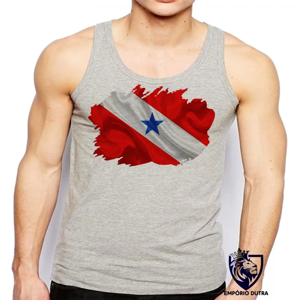 Camiseta Regata adulto ou infantil bandeira Pará