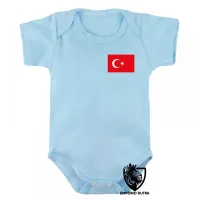 Body Bebê Infantil bandeira Turquia oriente medio - Foto 3