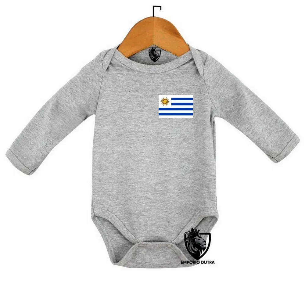 Body Bebê Infantil bandeira Uruguai america Imagem