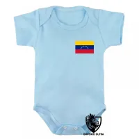 Body Bebê Infantil bandeira Venezuela - Foto 2
