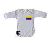 Body Bebê Infantil bandeira Venezuela - Foto 4