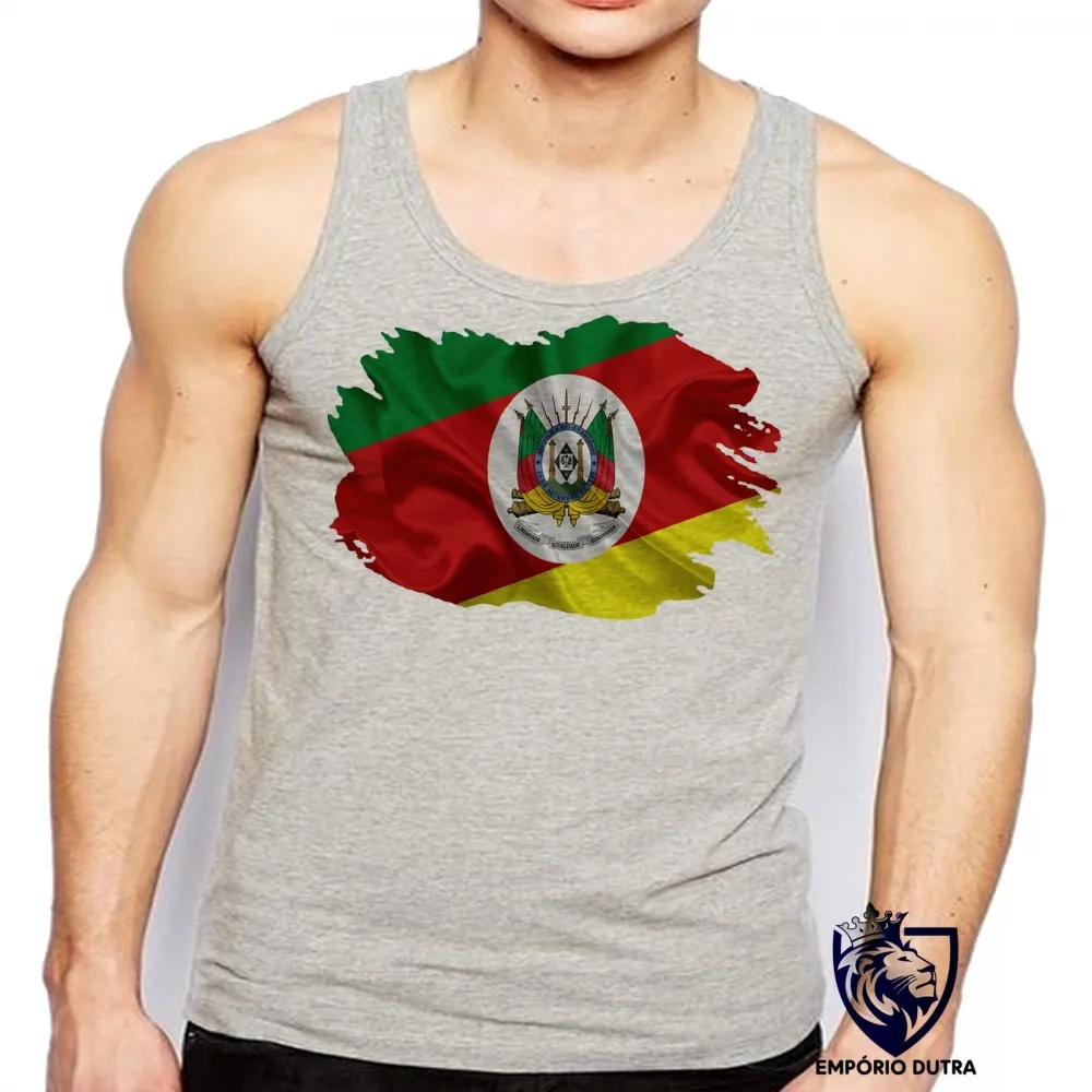 Camiseta Regata adulto ou infantil bandeira Rio grande do sul Imagem