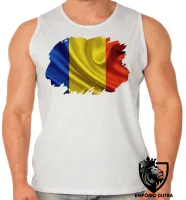 Camiseta Regata adulto ou infantil bandeira Romênia - Foto 2