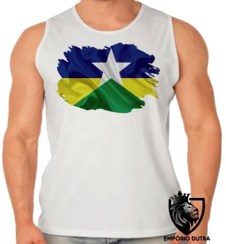 Camiseta Regata adulto ou infantil bandeira Rondônia - Foto 2