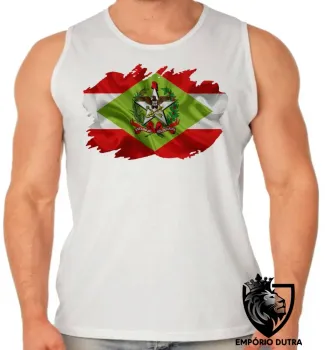 Camiseta Regata adulto ou infantil bandeira santa catarina - Foto 2