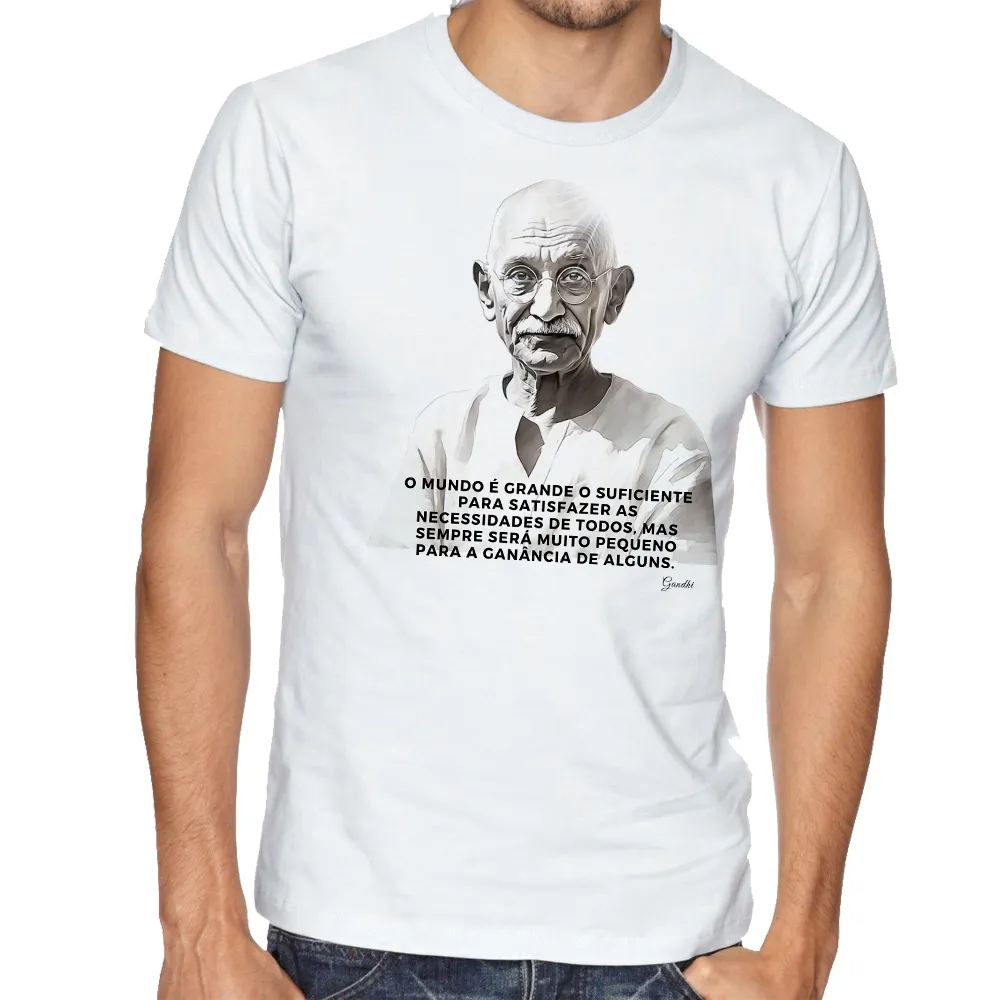  Camiseta Gandhi necessidades