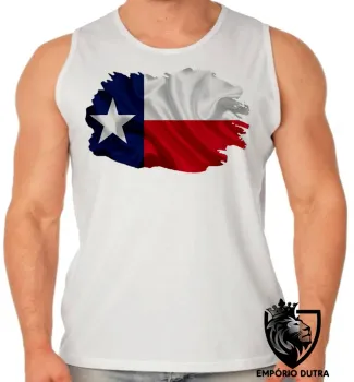 Camiseta Regata adulto ou infantil bandeira texas estados unidos - Foto 2