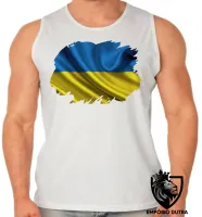 Camiseta Regata adulto ou infantil bandeira Ucrânia europa - Foto 2