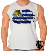 Camiseta Regata adulto ou infantil bandeira Uruguai america - Foto 2