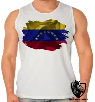 Camiseta Regata adulto ou infantil bandeira Venezuela - Foto 2