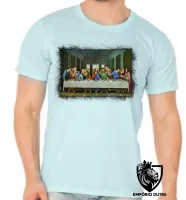 Camiseta adulto ou infantil A última ceia Leonardo Da Vinci - Foto 3