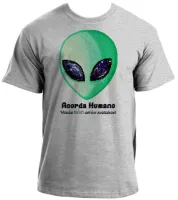 Camiseta adulto ou infantil Acorda Humano Et alien - Foto 3