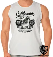 Camiseta Regata adulto ou infantil Califórnia moto harley davidson - Foto 2