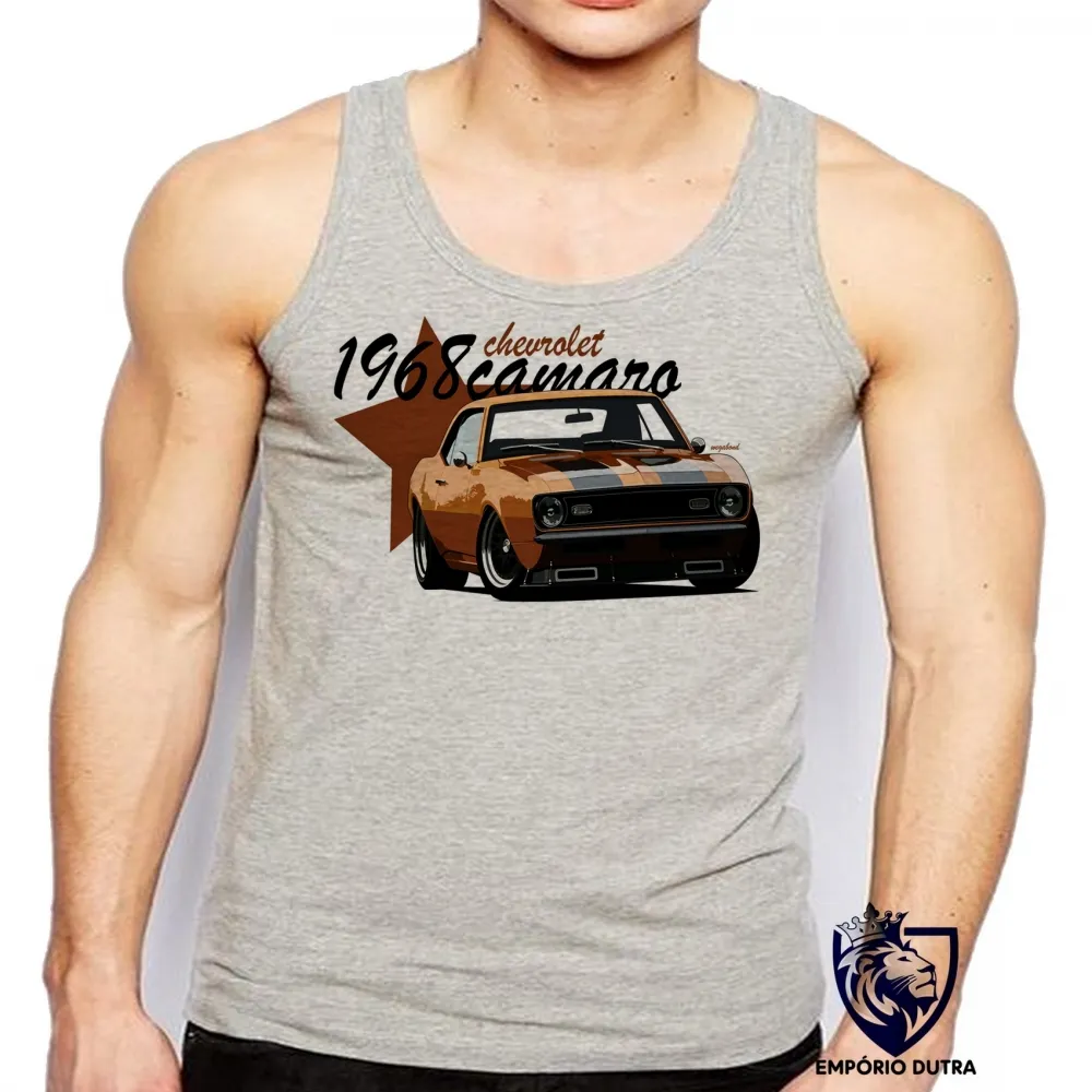 Camiseta Regata adulto ou infantil Camaro chevrolet GM v8 muscle car