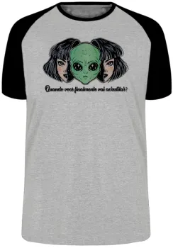 Camiseta adulto ou infantil Alien et ovni quando você vai acreditar