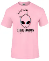 Camiseta adulto ou infantil Alien et estupidos humanos extraterrestre - Foto 4