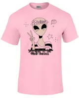 Camiseta adulto ou infantil Alien say hello to the dumb humans - Foto 5