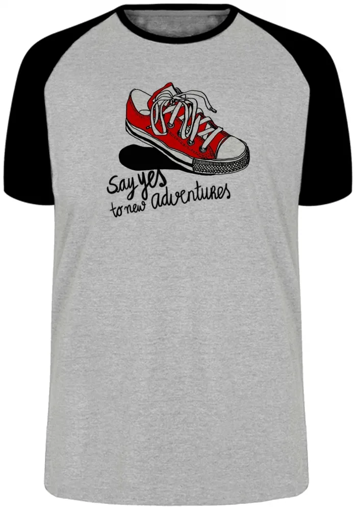 Camiseta adulto ou infantil All Star tenis Say yes black