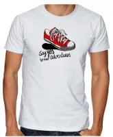 Camiseta adulto ou infantil All Star tenis Say yes black - Foto 2