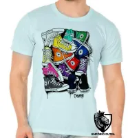 Camiseta adulto ou infantil All Star Tênis pilha - Foto 4