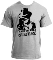 Camiseta adulto ou infantil Answer the question chapeu cap - Foto 3