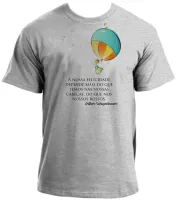 Camiseta adulto ou infantil balão menino frase Arthur Schopenhauer - Foto 2