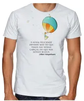 Camiseta adulto ou infantil balão menino frase Arthur Schopenhauer - Foto 3