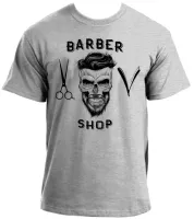 Camiseta adulto ou infantil Barber Shop barbearia cabelereiro barba - Foto 3
